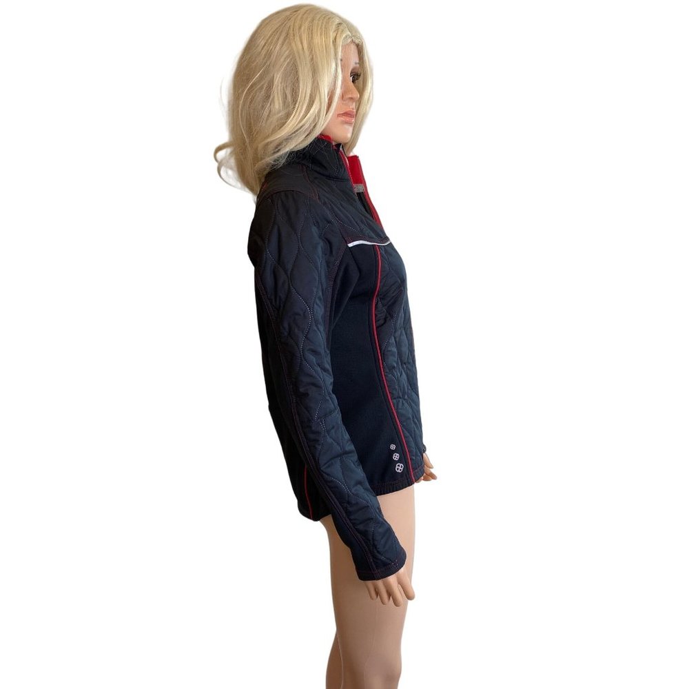 Pearl Izumi Quilted Thermal Insulated Tour Jacket M Cycling Black Full Zip - Picture 5 of 14